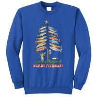 Merry Fishmas Christmas Tree Funny Funny Gift Sweatshirt