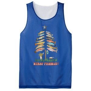 Merry Fishmas Christmas Tree Funny Funny Gift Mesh Reversible Basketball Jersey Tank