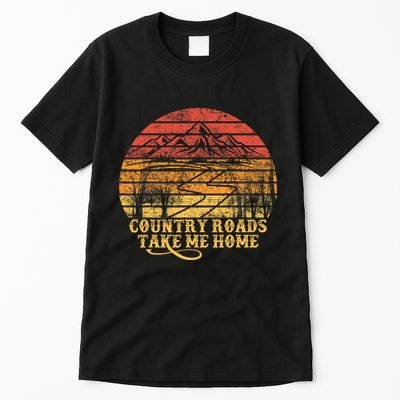 Music Fans Country Roads Take Me Home Tall T-Shirt