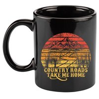 Music Fans Country Roads Take Me Home 11oz C Handle Ceramic Mug