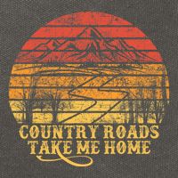 Music Fans Country Roads Take Me Home Cotton Canvas Backpack