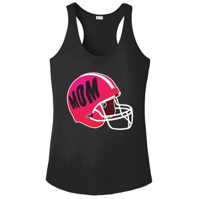 Mom Football Coach Mom's American Football Helmet Cool Gift Ladies PosiCharge Competitor Racerback Tank