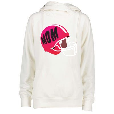 Mom Football Coach Mom's American Football Helmet Cool Gift Womens Funnel Neck Pullover Hood