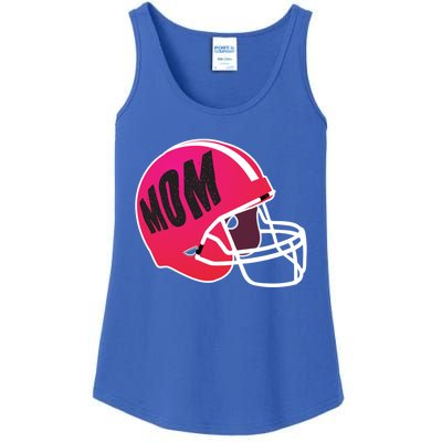 Mom Football Coach Mom's American Football Helmet Cool Gift Ladies Essential Tank