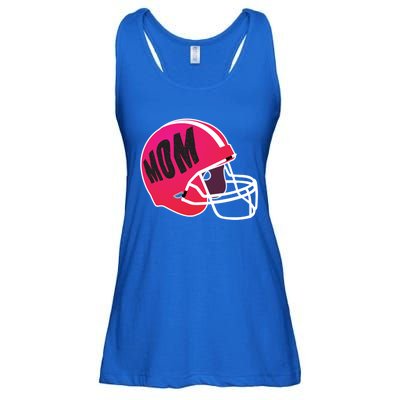 Mom Football Coach Mom's American Football Helmet Cool Gift Ladies Essential Flowy Tank