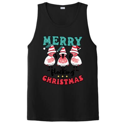 Merry Flocking Christmas Design Christmas Flamingo Great Gift PosiCharge Competitor Tank