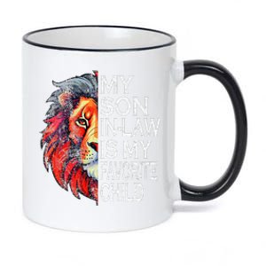 My Favorite Child Is My Son In Law Lion Face 11oz Black Color Changing Mug