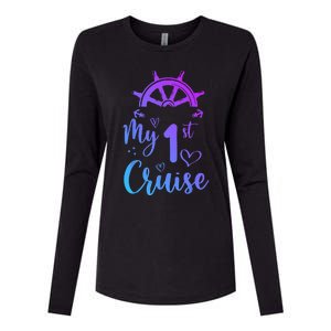 My First Cruise Men Women And Funny Cruise Womens Cotton Relaxed Long Sleeve T-Shirt