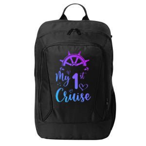 My First Cruise Men Women And Funny Cruise City Backpack