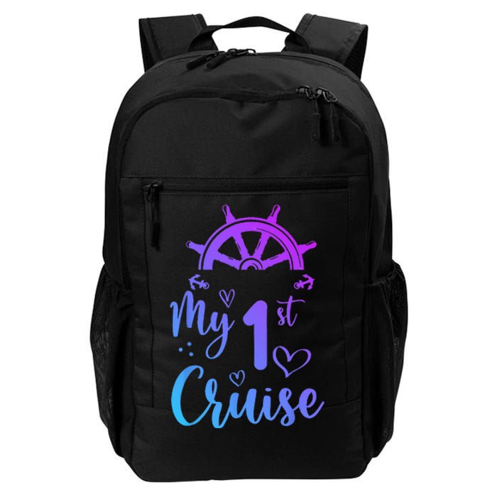 My First Cruise Men Women And Funny Cruise Daily Commute Backpack