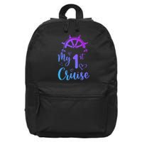 My First Cruise Men Women And Funny Cruise 16 in Basic Backpack