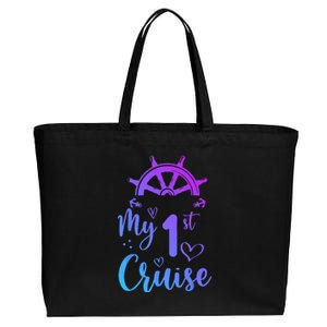 My First Cruise Men Women And Funny Cruise Cotton Canvas Jumbo Tote