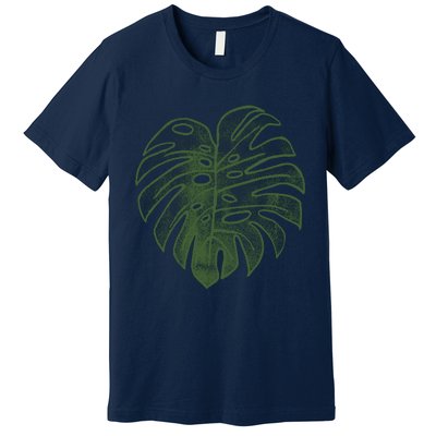 Monstera Funny Crazy Plant Lady Monstera Deliciosa Premium T-Shirt