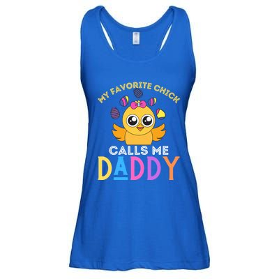 My Favorite Chick Calls Me Daddy Funny Easter Chicks Meaningful Gift Ladies Essential Flowy Tank