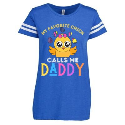 My Favorite Chick Calls Me Daddy Funny Easter Chicks Meaningful Gift Enza Ladies Jersey Football T-Shirt