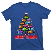 Merry Fishmas Christmas Tree Fishing Fisher Meaningful Gift T-Shirt