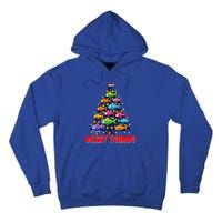 Merry Fishmas Christmas Tree Fishing Fisher Meaningful Gift Tall Hoodie