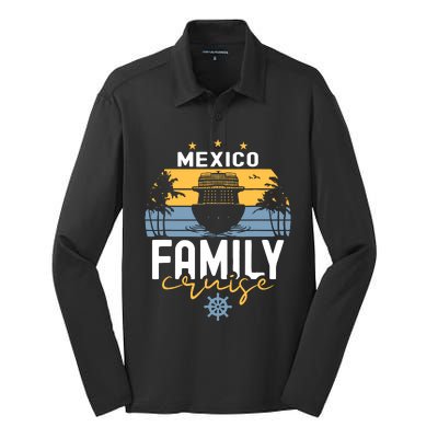 Mexico Family Cruise Squad Cruise Ship Trip Silk Touch Performance Long Sleeve Polo