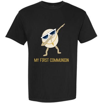 My First Communion Dabbing Wafer 1st Communion Garment-Dyed Heavyweight T-Shirt