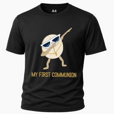 My First Communion Dabbing Wafer 1st Communion Cooling Performance Crew T-Shirt
