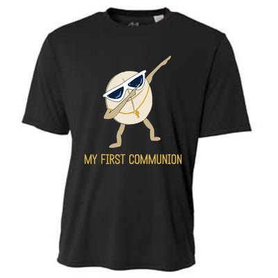 My First Communion Dabbing Wafer 1st Communion Cooling Performance Crew T-Shirt