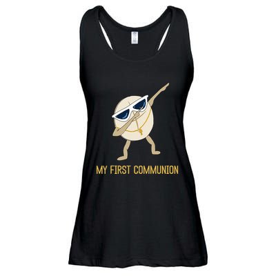 My First Communion Dabbing Wafer 1st Communion Ladies Essential Flowy Tank