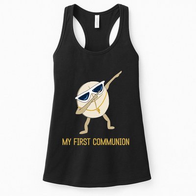 My First Communion Dabbing Wafer 1st Communion Womens Tank Top