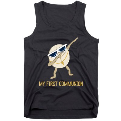 My First Communion Dabbing Wafer 1st Communion Tank Top