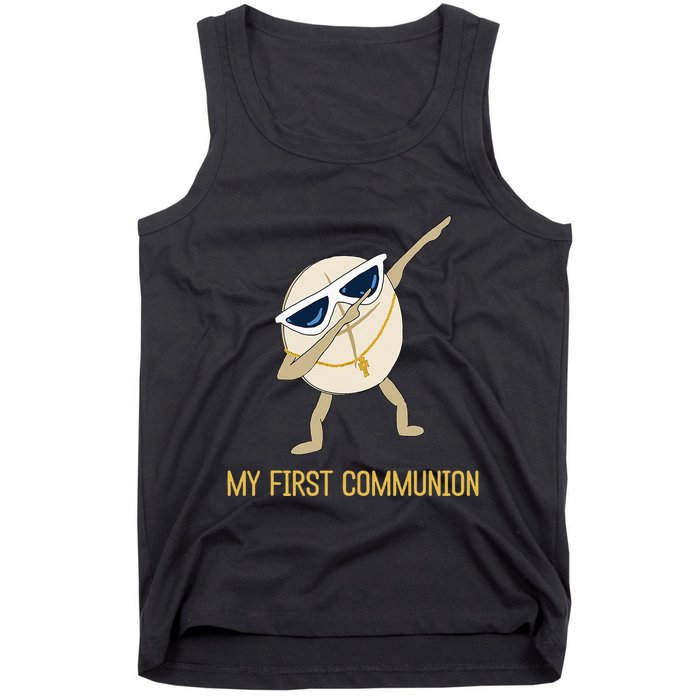 My First Communion Dabbing Wafer 1st Communion Tank Top