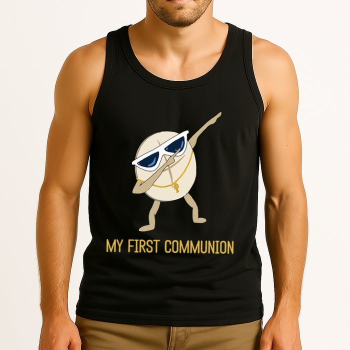My First Communion Dabbing Wafer 1st Communion Tank Top