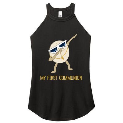 My First Communion Dabbing Wafer 1st Communion Women's Perfect Tri Rocker Tank