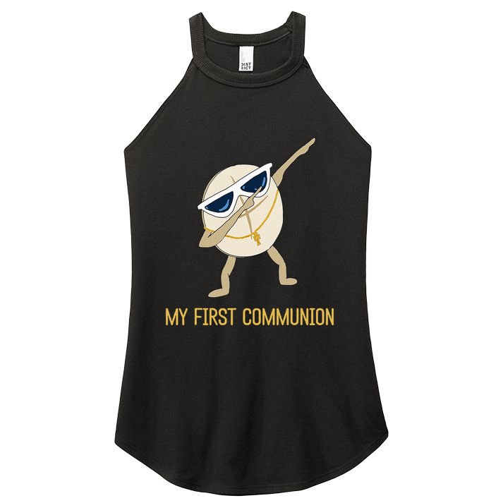 My First Communion Dabbing Wafer 1st Communion Women's Perfect Tri Rocker Tank