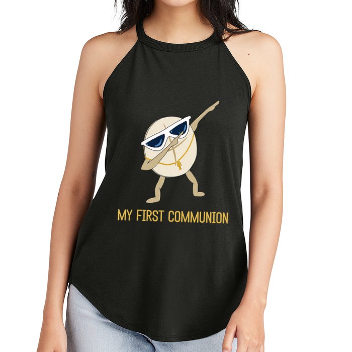 My First Communion Dabbing Wafer 1st Communion Women's Perfect Tri Rocker Tank