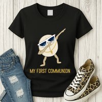 My First Communion Dabbing Wafer 1st Communion Womens T-Shirt