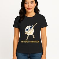My First Communion Dabbing Wafer 1st Communion Womens T-Shirt