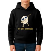 My First Communion Dabbing Wafer 1st Communion Kids Hoodie