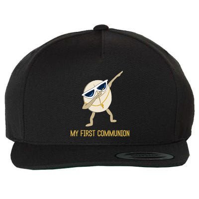 My First Communion Dabbing Wafer 1st Communion Wool Snapback Cap