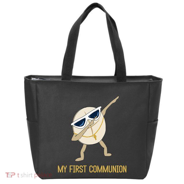 My First Communion Dabbing Wafer 1st Communion Zip Tote Bag