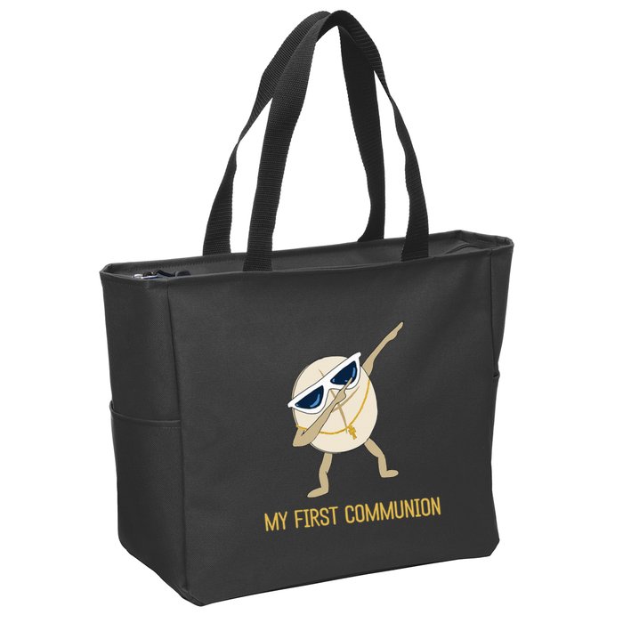My First Communion Dabbing Wafer 1st Communion Zip Tote Bag