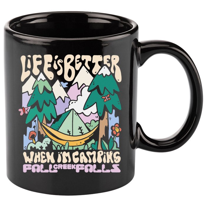 Mountains Fall Creek Falls Tennessee Camping 11oz C Handle Ceramic Mug