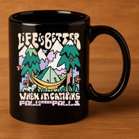 Mountains Fall Creek Falls Tennessee Camping 11oz C Handle Ceramic Mug
