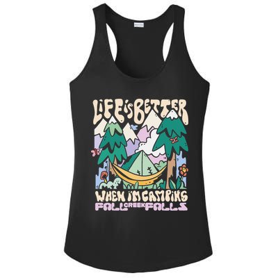 Mountains Fall Creek Falls Tennessee Camping Ladies PosiCharge Competitor Racerback Tank