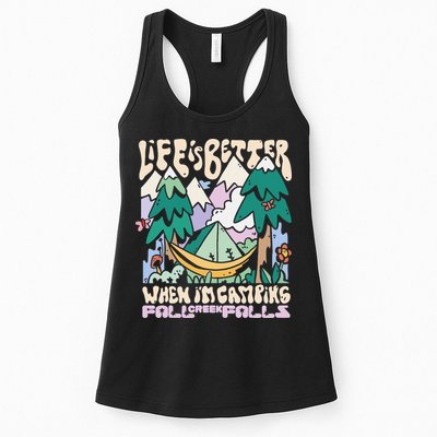 Mountains Fall Creek Falls Tennessee Camping Womens Tank Top