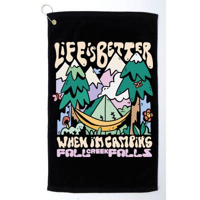 Mountains Fall Creek Falls Tennessee Camping Golf Towel