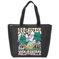 Mountains Fall Creek Falls Tennessee Camping Zip Tote Bag
