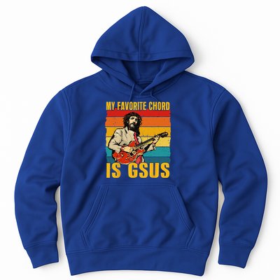 My Favorite Chord Is Gsus Jesus Playing Guitar Vintage Hoodie