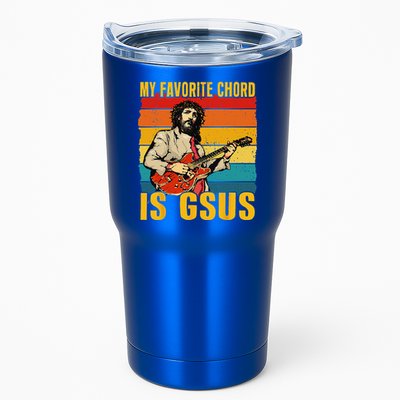 My Favorite Chord Is Gsus Jesus Playing Guitar Vintage Tumbler