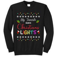 My Favorite Color Is Christmas Lights Sweatshirt