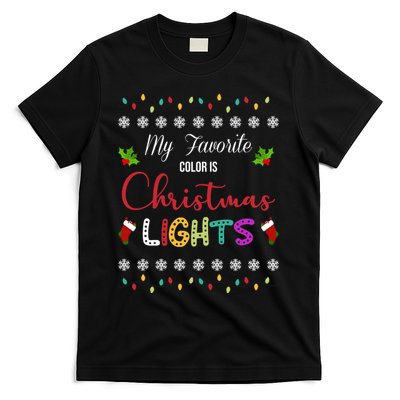 My Favorite Color Is Christmas Lights T-Shirt