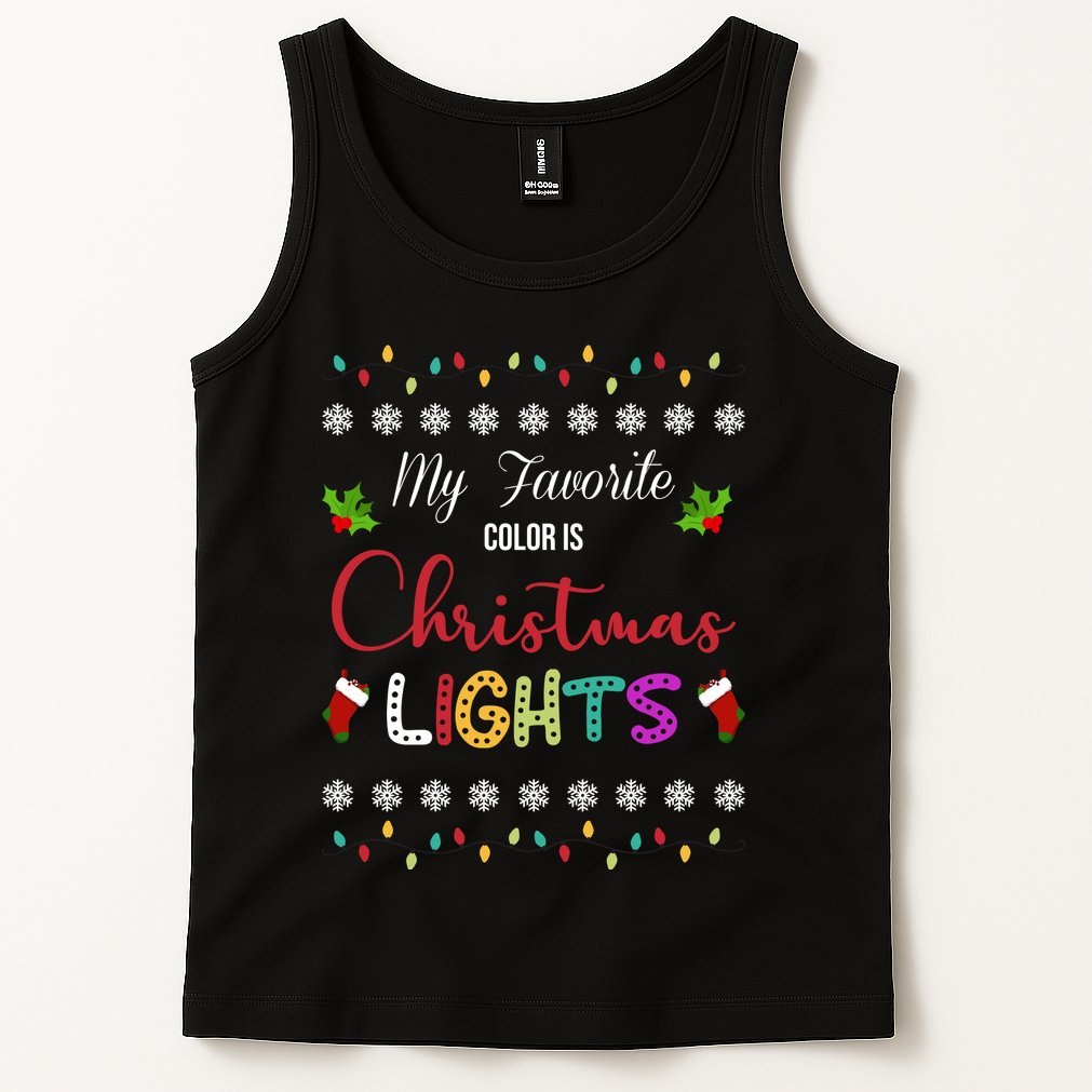 My Favorite Color Is Christmas Lights Tank Top